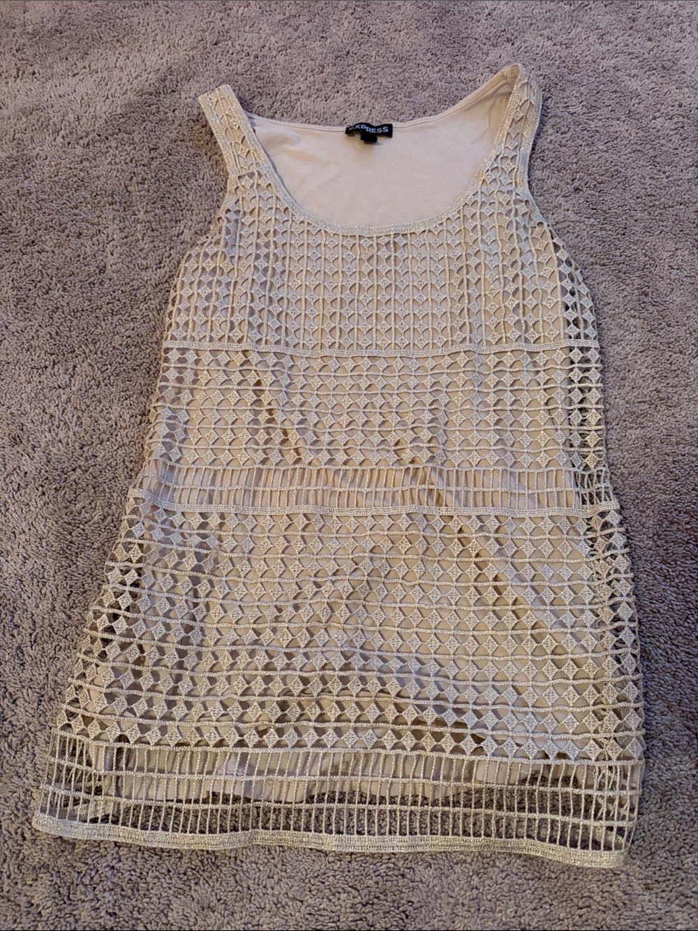 Express Cream metallic Tank